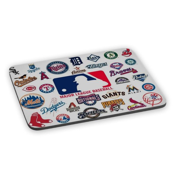 Mousepad Mlb Baseball Times Escudos Liga Brasão Mouse Pad