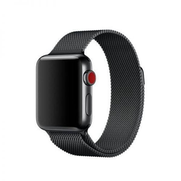 Pulseira Milanese Para Apple Watch Series 1 2 3 4 42Mm Preta