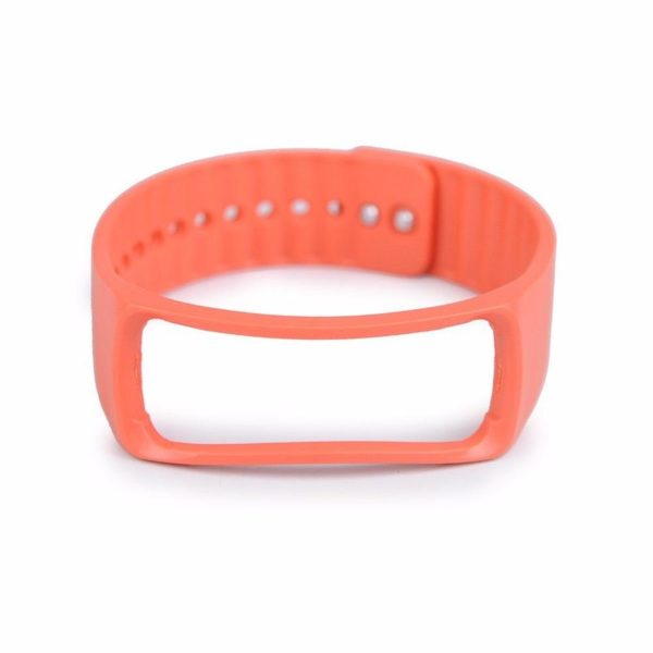 Pulseira Silicone Para Samsung Gear Fit 1 Sm-R350 Goiaba