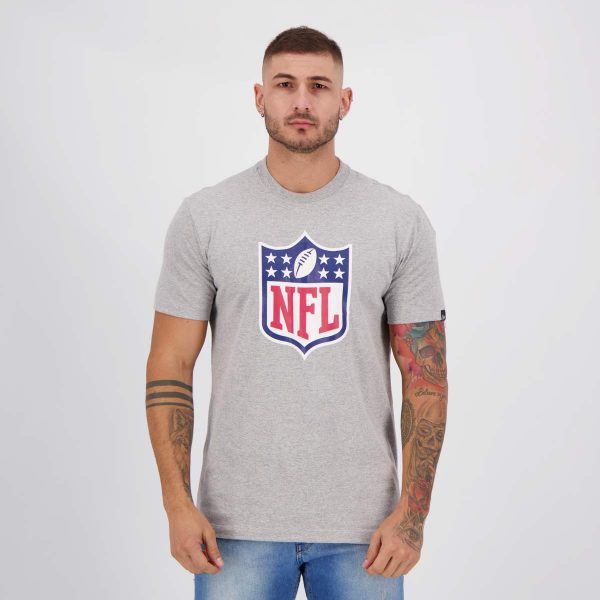 Camiseta New Era NFL I Cinza Mescla