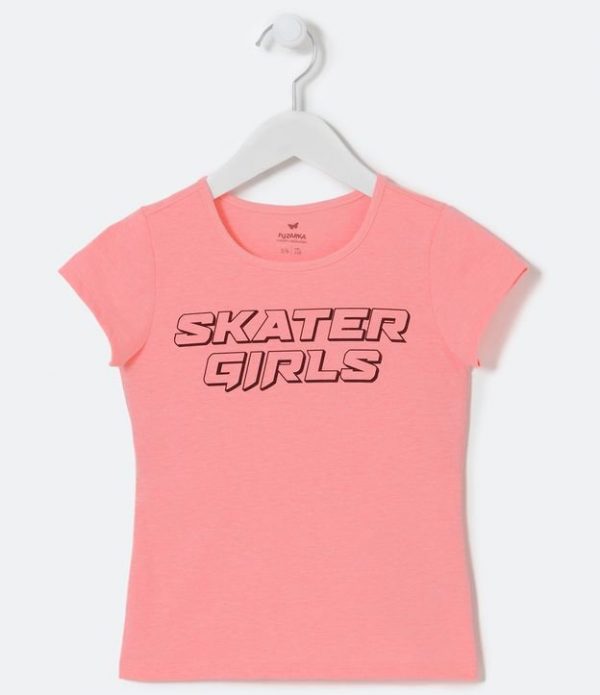 Blusa Infantil com Estampa Skater Girls - Tam 5 a 14 anos