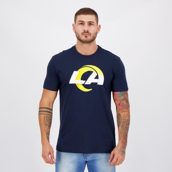 Camiseta New Era NFL Los Angeles Rams Authentic Marinho