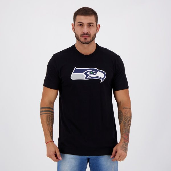 Camiseta New Era NFL Seattle Seahawks Strike Preta