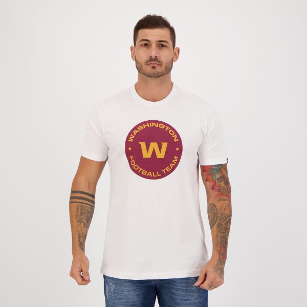 Camiseta New Era NFL Washington Redskins Branca e Vinho