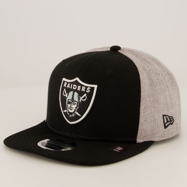 Boné New Era 950 NFL Las Vegas Raiders Classic Preto e Cinza