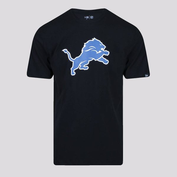 Camiseta New Era NFL Detroit Lions Basic Preta