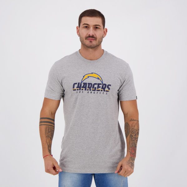 Camiseta New Era NFL Los Angeles Chargers Cinza Me