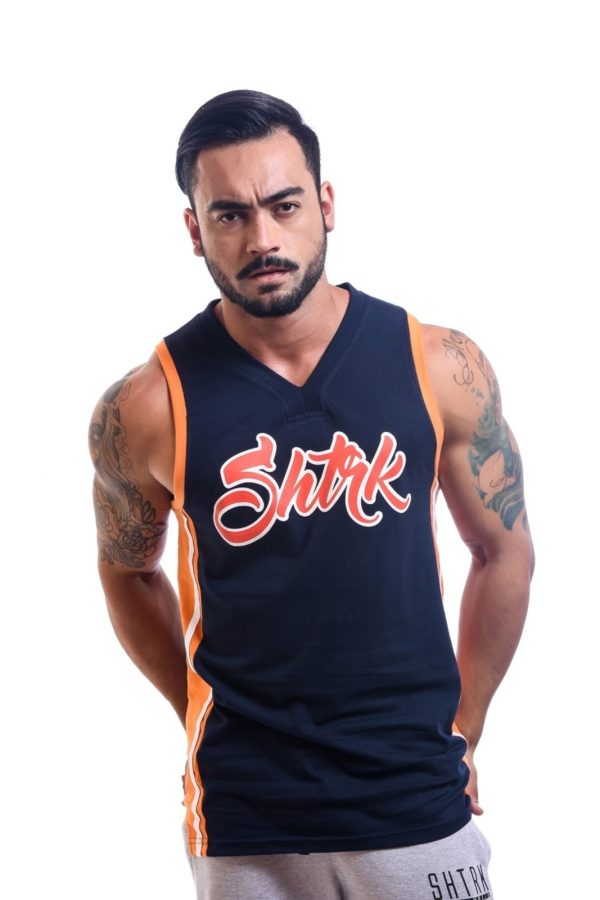 Regata Basquete Shatark Retro NBA - Azul