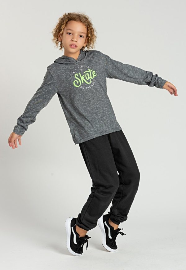 Infantil - Conjunto Preto Skate Boys