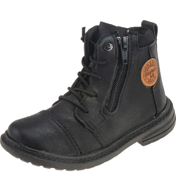 Infantil - Coturno Masculina Botinha Esportes na montanha Menino Bota Preto