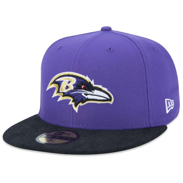 Boné New Era 59FIFTY NFL Baltimore Ravens Core Fitted Aba Reta