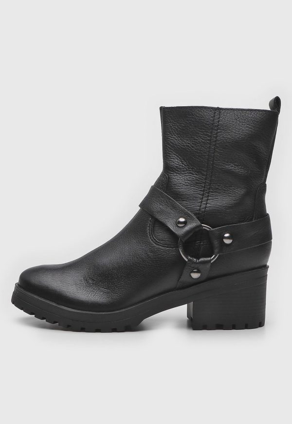 Bota Biker Bottero Lisa Preta