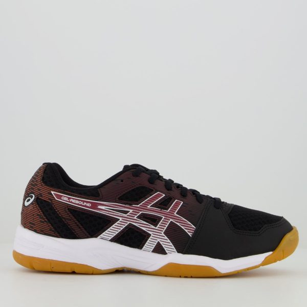 Tênis Asics Gel-Rebound Preto e Vermelho