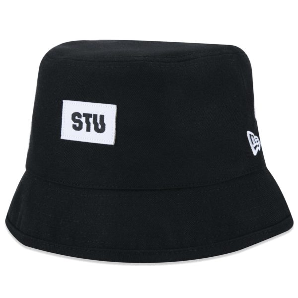 Chapéu New Era Bucket Dupla Face STU Skate Total Urbe Preto Cáqui