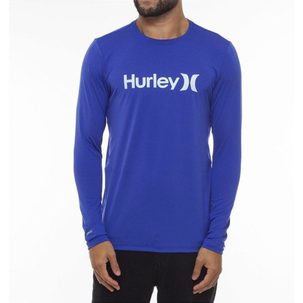 Camiseta Hurley Surf Manga Longa One&Only WT23 Azul