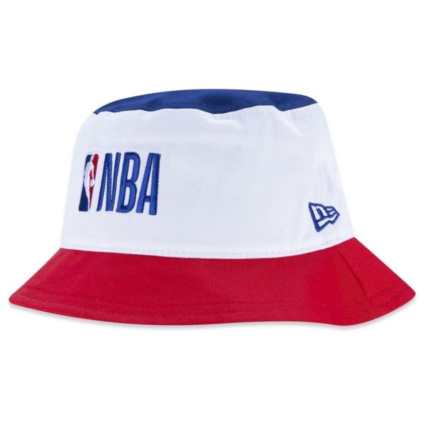 Headwear New Era Chapeu Bucket NBA Branco/Vermelho