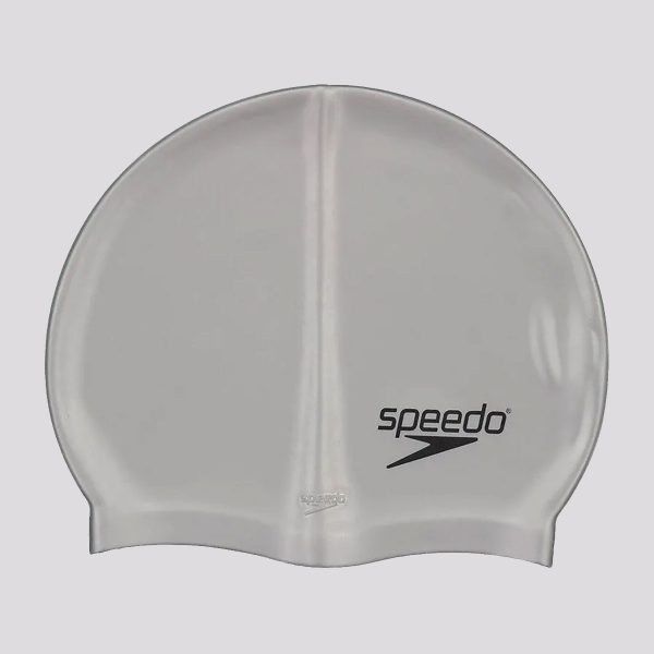 Touca de Natação Speedo Silicone Lisa Cinza