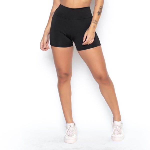 Bermuda Biker Short Fitness Fristyle Preto