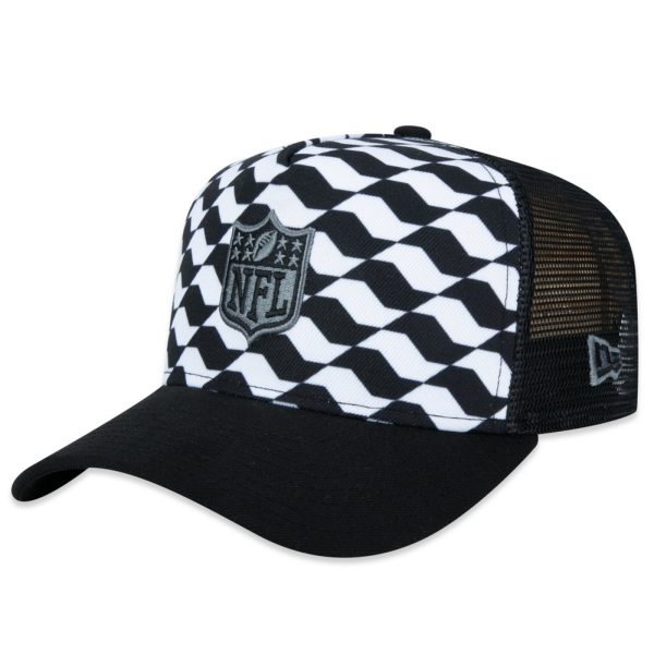 Boné New Era 9forty A-frame Trucker Sn NFL Preto/Branco