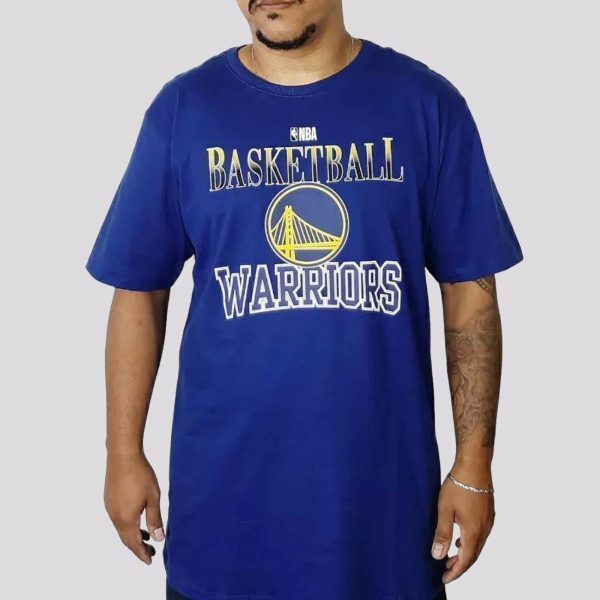 Camiseta NBA Golden State Warriors Logo Azul