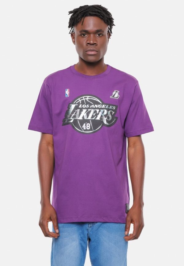 Camiseta NBA Rainbow Los Angeles Lakers Roxa Escuro