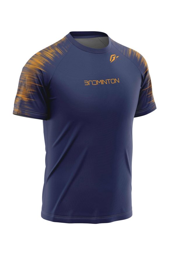 Camiseta Raglan Unissex Badminton Tecnodots Marinho