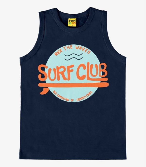 Infantil - Regata Masculina Surf Rovi Azul