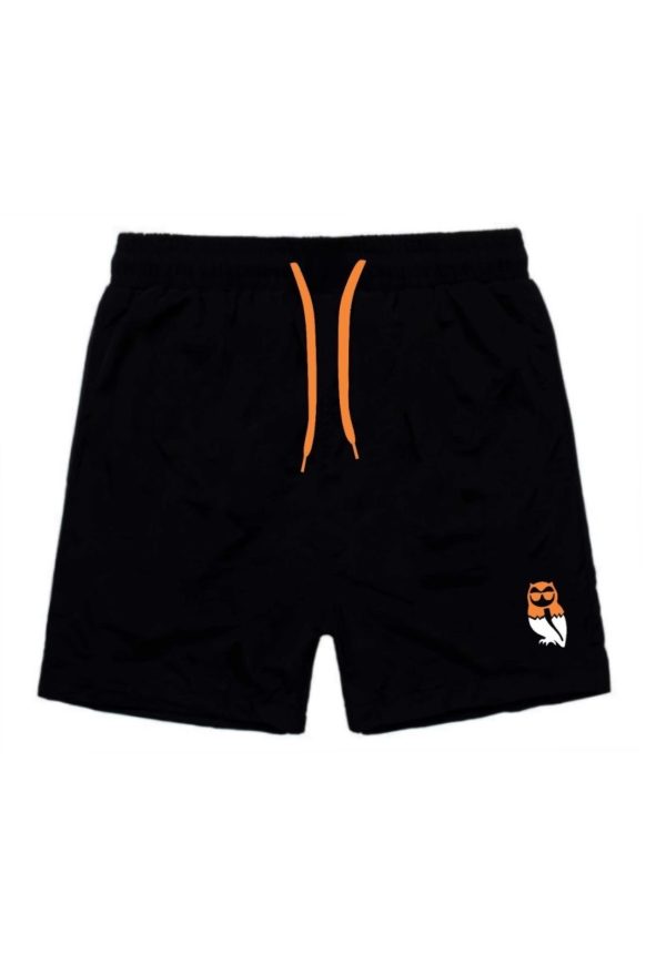 Short Bermuda Lisa Tactel Coruja Colorida Com Bolsos Moda Praia Verão Futebol Esportes