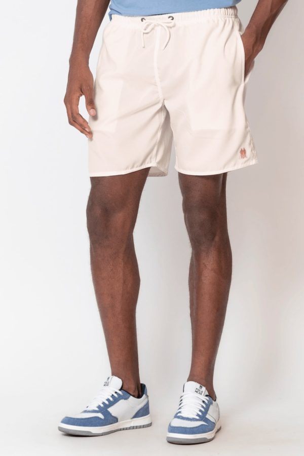 Short Vôlei Masculino Básico Liso Polo Wear Off White