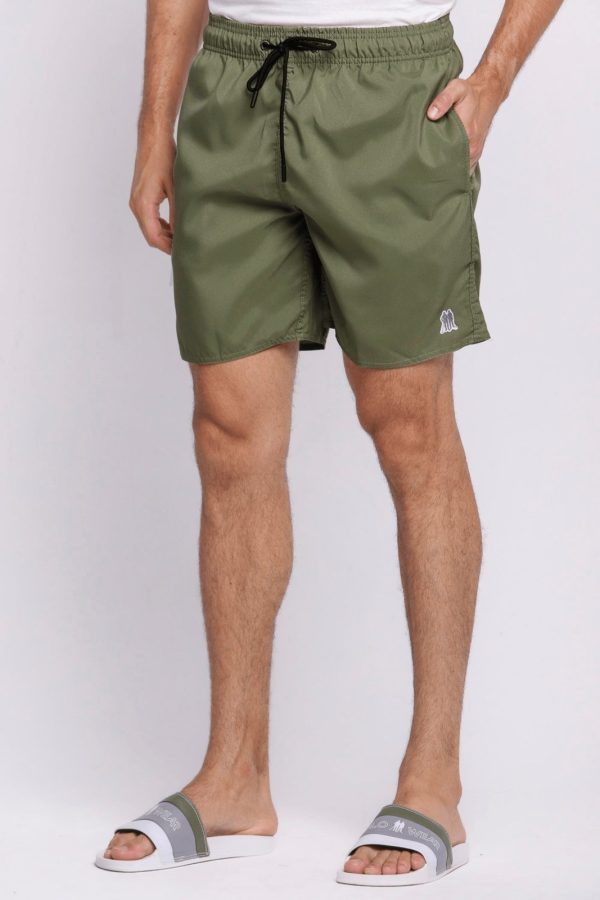 Short Vôlei Masculino Básico Liso Polo Wear Verde Escuro