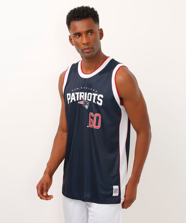 regata oversized nfl patriots azul