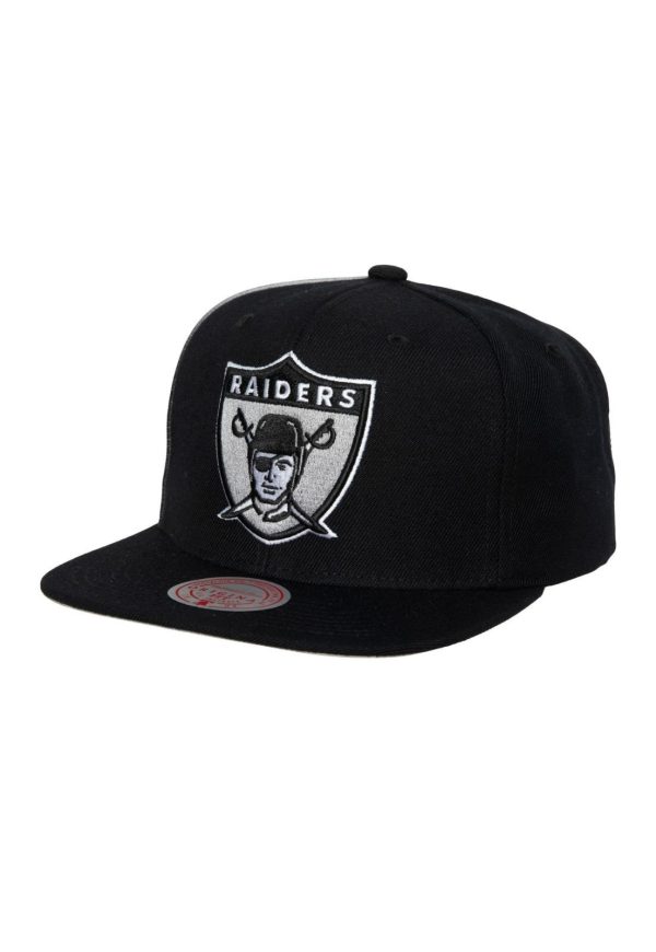 Boné Mitchell & Ness NFL Snapback Oakland Raiders Preta