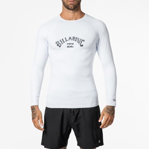 Camiseta Billabong Surf Manga Longa Arch WT23 Branco