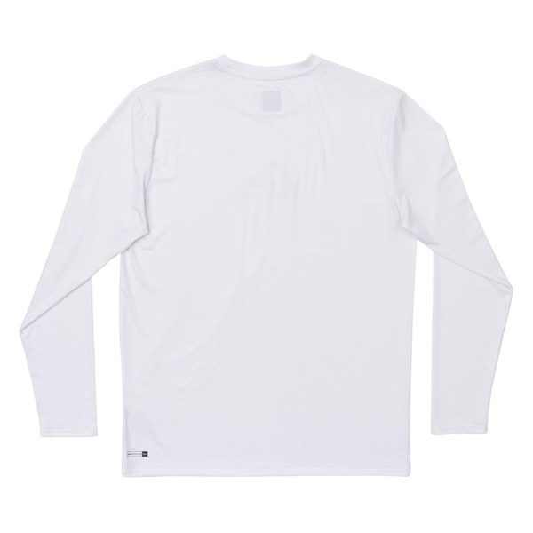 Camiseta Surf Quiksilver Manga Longa Solid Streak Branco