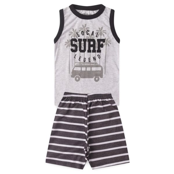 Infantil - Conjunto Regata Masculino Mescla Surf