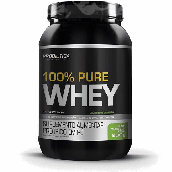 100% Pure Whey - 900G Iogurte Com Limão - Probiotica