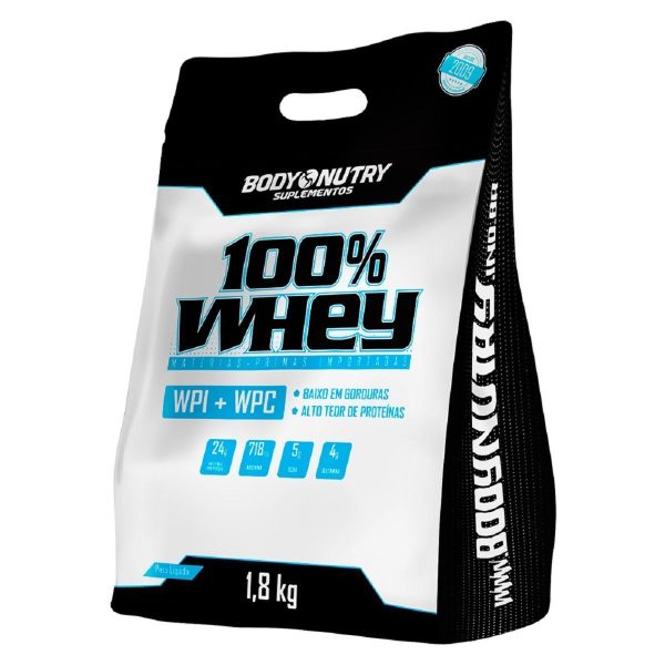 100% Whey Refil - 1800G Morango - Body Nutry