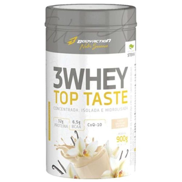 3 Whey Top Taste - 900G Baunilha - Body Action