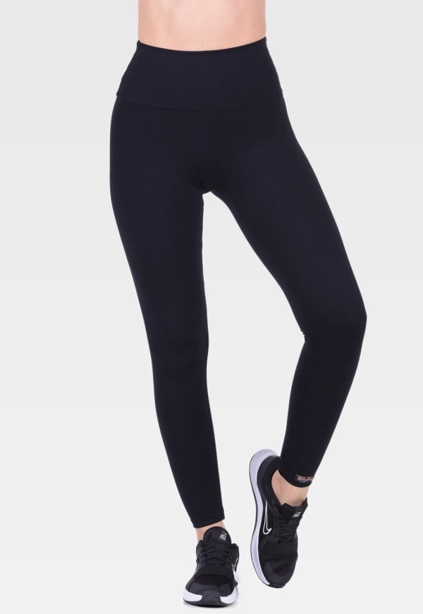 Calça Legging Fitness Suplex Cós Alto Summer Soul Preta