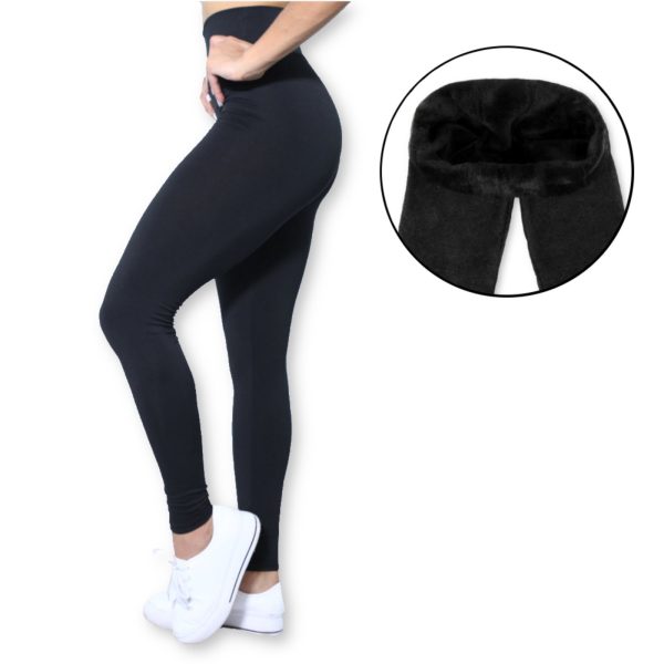 Calça Legging Heide Ribeiro Flanelada Térmica Preto