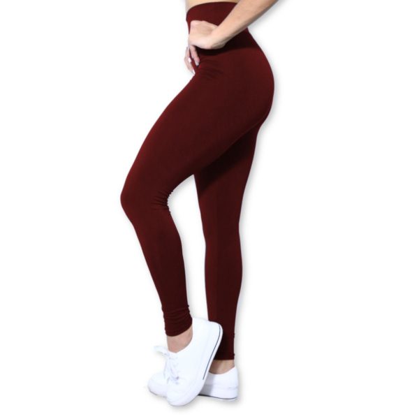 Calça Legging Heide Ribeiro Suplex Basic Vinho