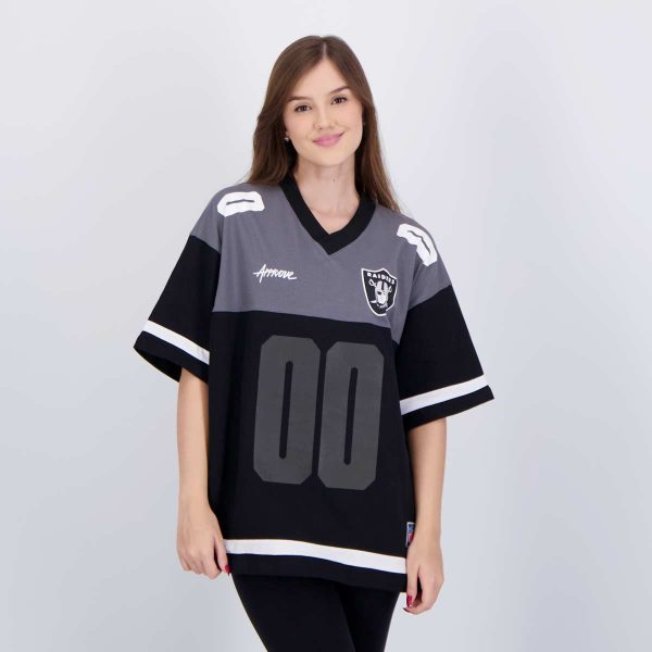 Camiseta Approve NFL Raiders Feminina Preto