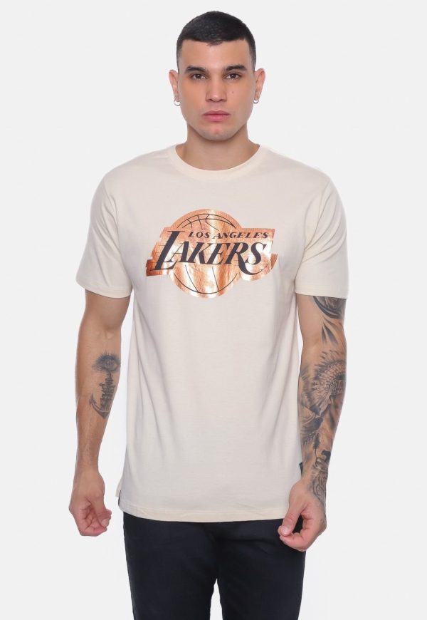 Camiseta NBA Sunshine Los Angeles Lakers Bege Vintage