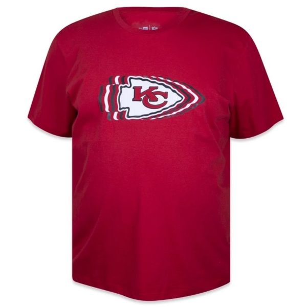 Camiseta New Era Plus Size Regular NFL Kansas City Chiefs