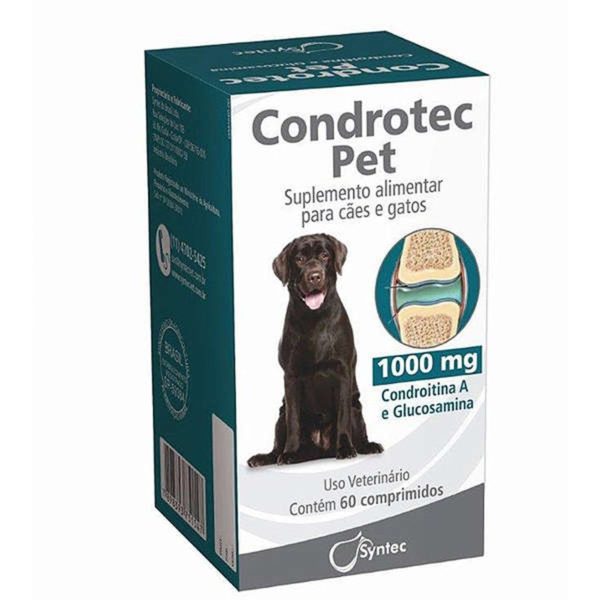 Condrotec Pet 1000 Suplemento 60 Comprimidos