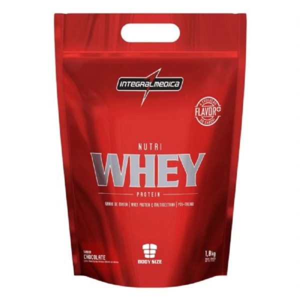 Kit 5X Nutri Whey Protein - 1800G Refil Chocolate - Integralmédica