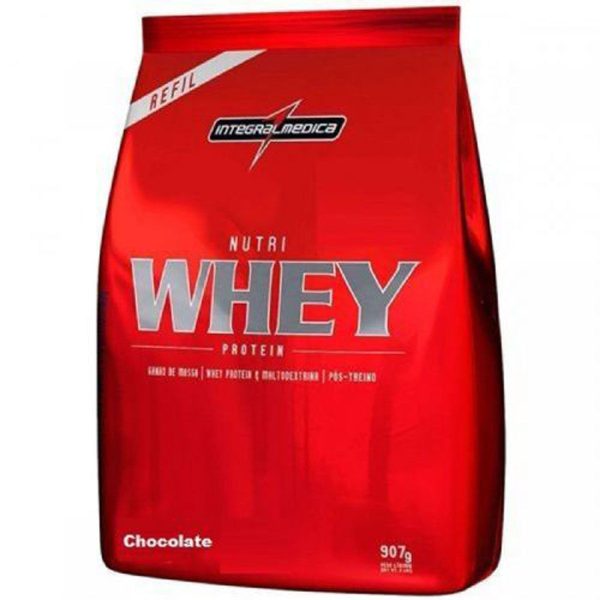 Kit 5X Nutri Whey Protein - 907G Refil Chocolate - Integralmédica