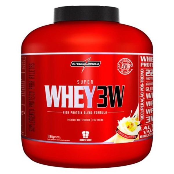 Kit 5X Super Whey 3W - 1800G Baunilha - Integralmédica