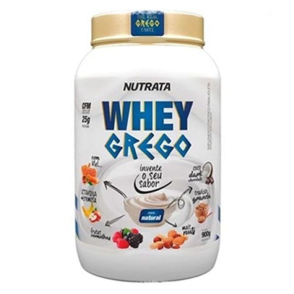 Kit 5X Whey Grego - 900G Natural - Nutrata