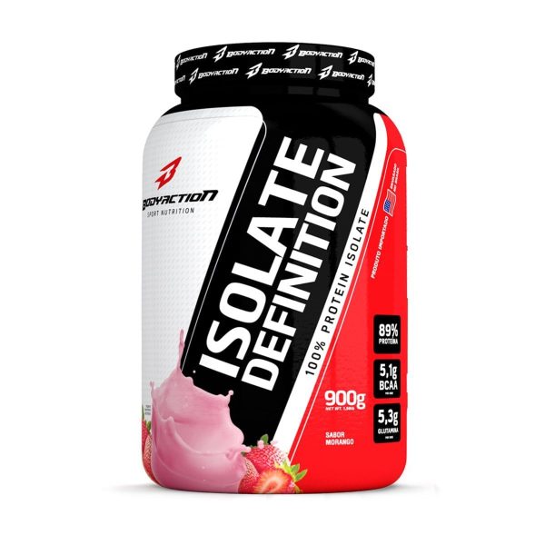 Kit 5X Whey Isolate Definition - 900G Morango - Bodyaction